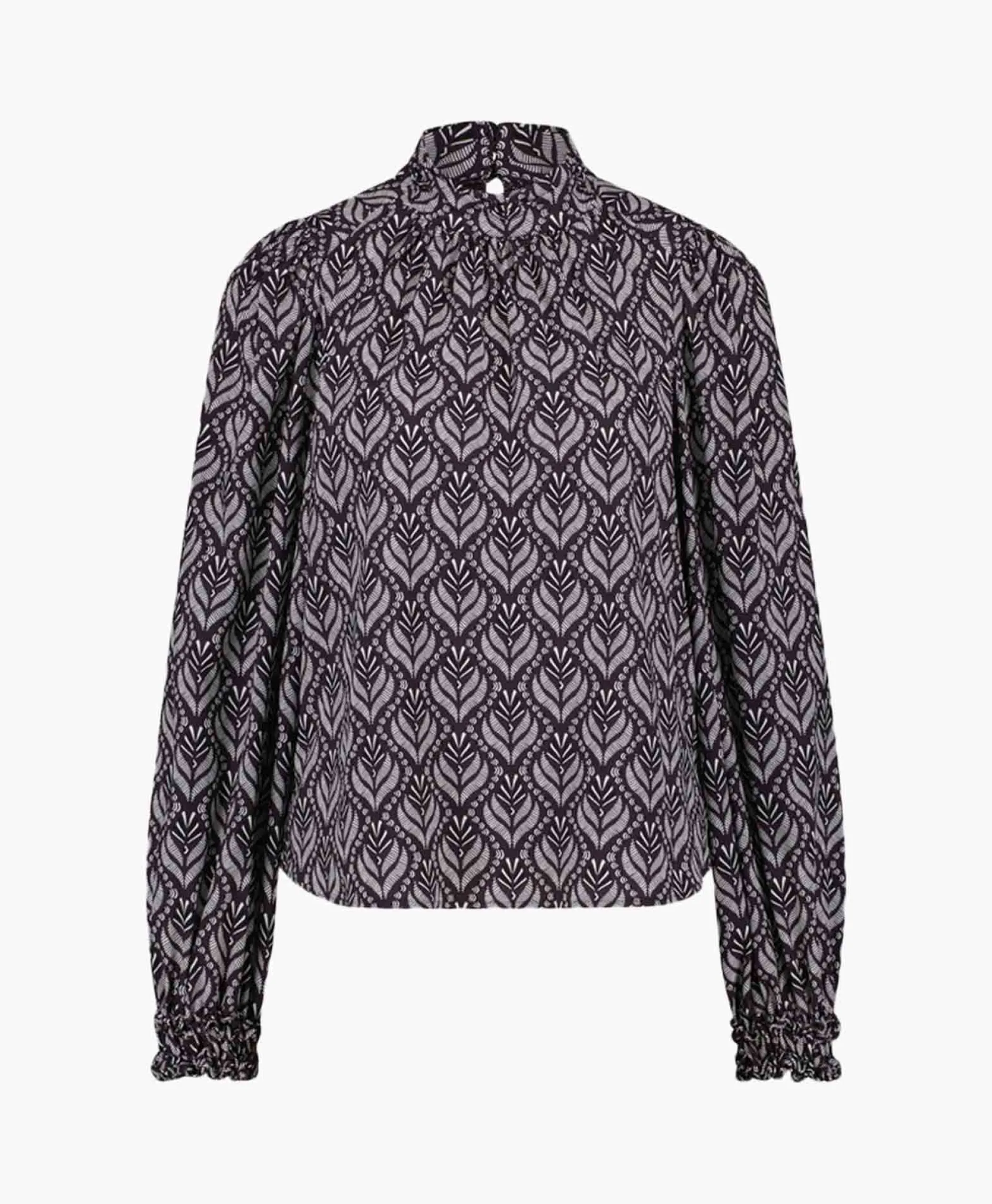 Dames Studio Anneloes T-Shirts & Tops*Top Lysanne Wallpaper Bruin