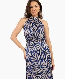 Dames Studio Anneloes T-Shirts & Tops*Top Sara Satin Big Flower Blauw