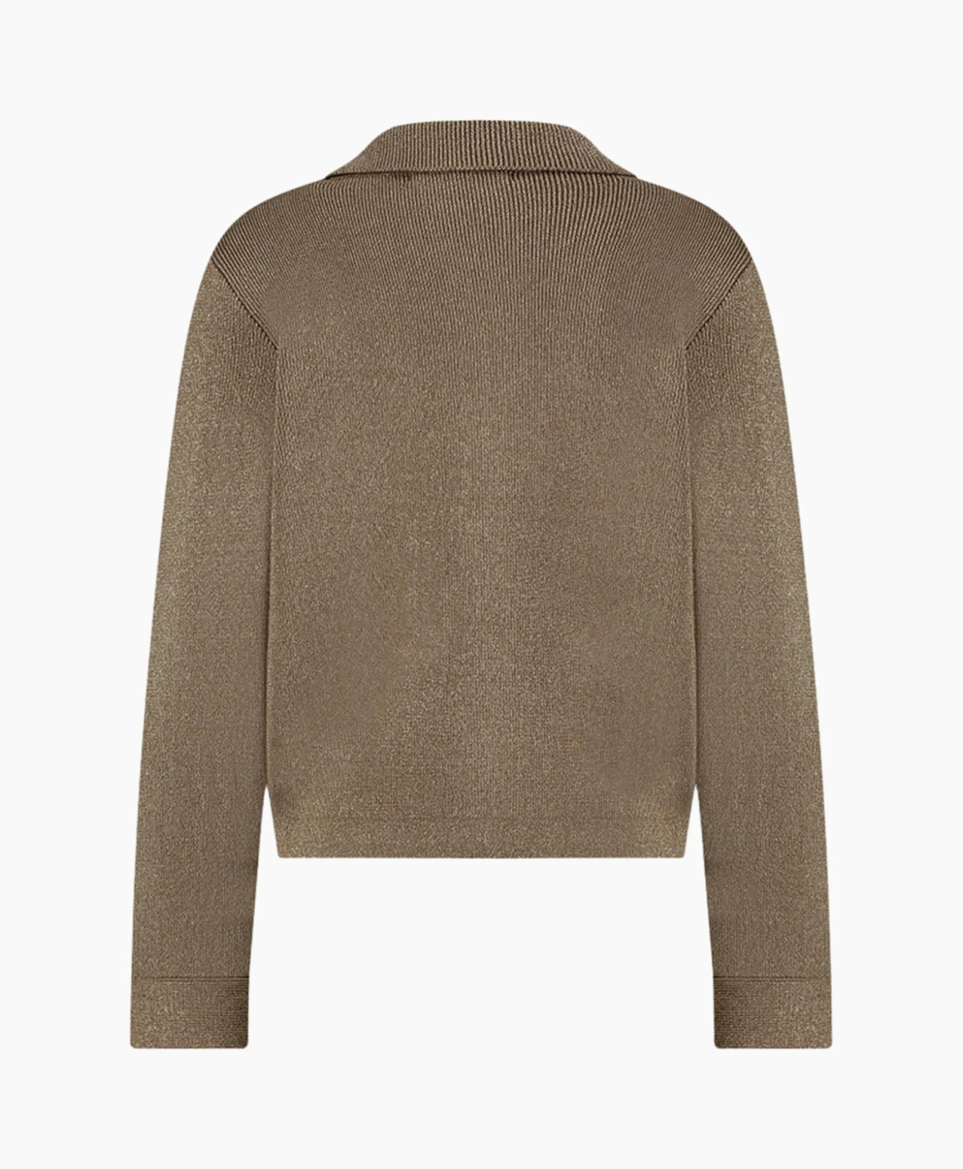 Dames Studio Anneloes Vesten*Vest Imke Lurex Cardigan Bruin Dessin