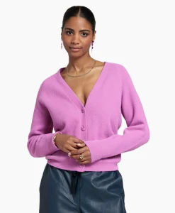 Dames Studio Anneloes Vesten*Vest Olivian Soft Cardigan Lila