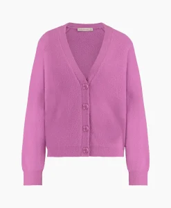 Dames Studio Anneloes Vesten*Vest Olivian Soft Cardigan Lila
