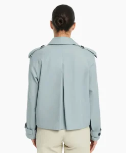 Dames Studioar By Arma Jassen*Mantel Samora Cotton Twill Blauw