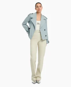 Dames Studioar By Arma Jassen*Mantel Samora Cotton Twill Blauw