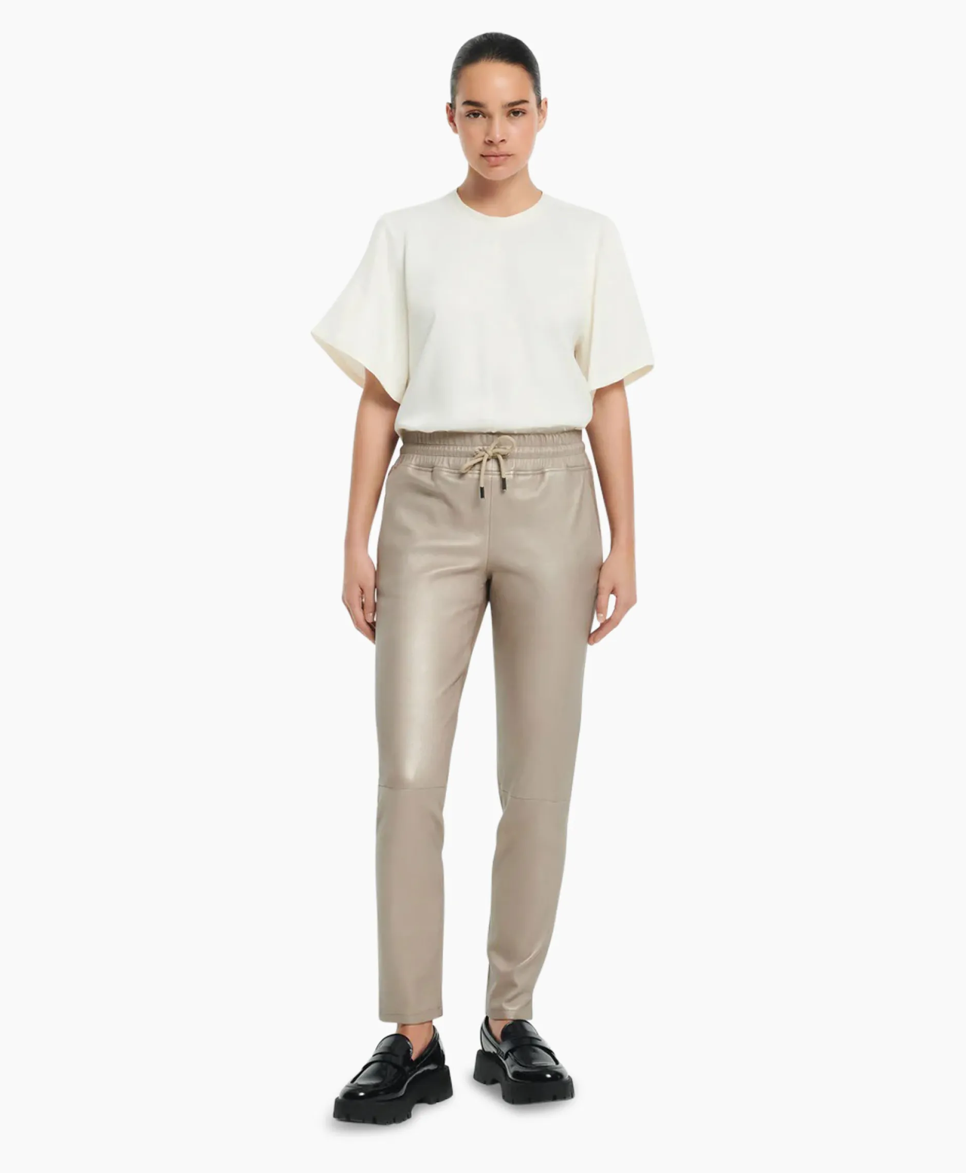 Dames Studioar By Arma Broeken*Pantalon Naomi Stretch Plonge Beige
