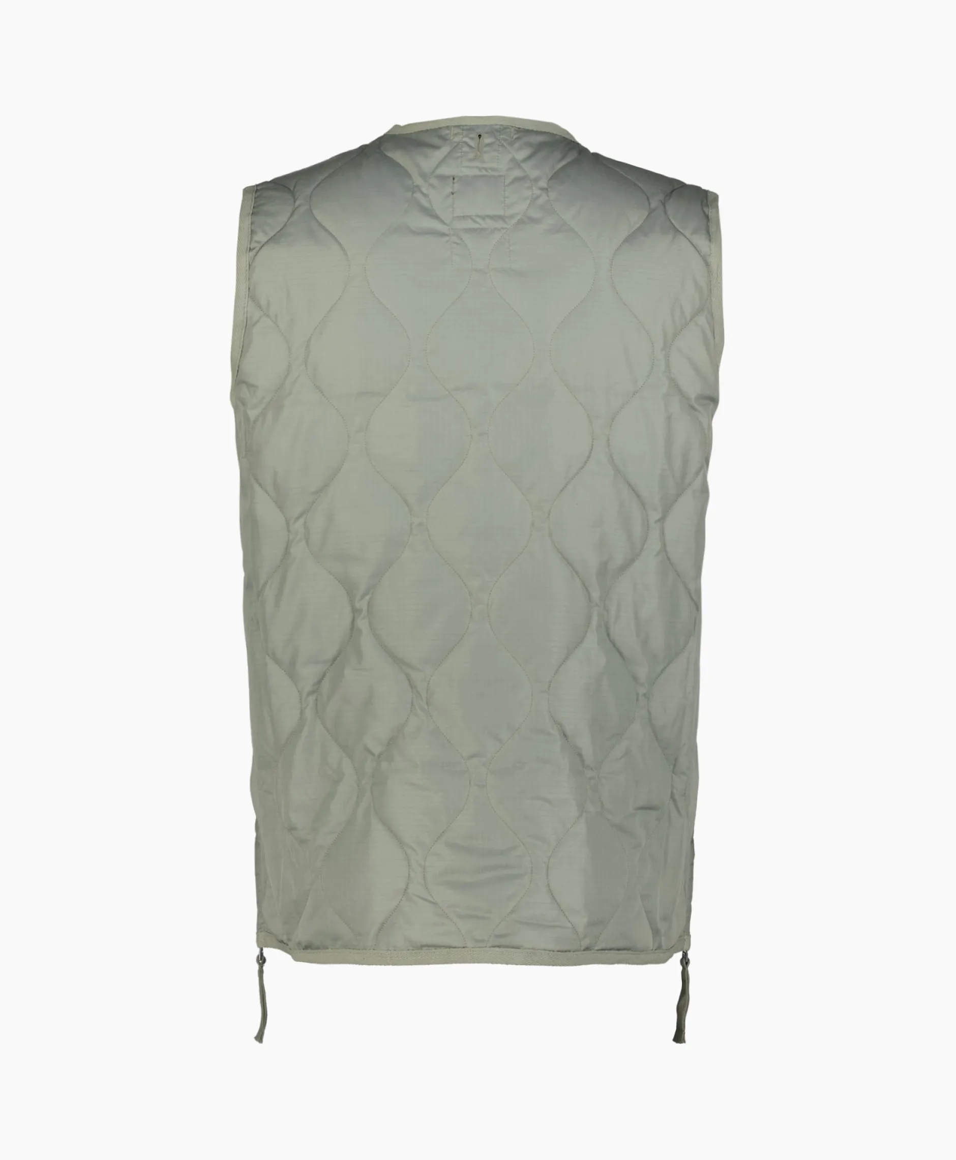 Heren Taion Jassen*Bodywarmer Military W-Zip V Neck Down Donker Groen