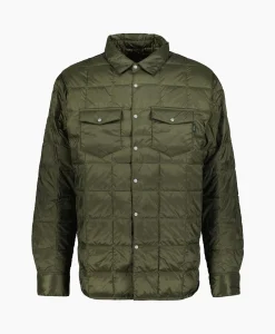Heren Taion Jassen*Jack W-Pocket Down Shirts Donker Groen