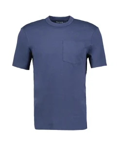 Heren Tenue. T-Shirts*T-Shirt Korte Mouw John Blauw