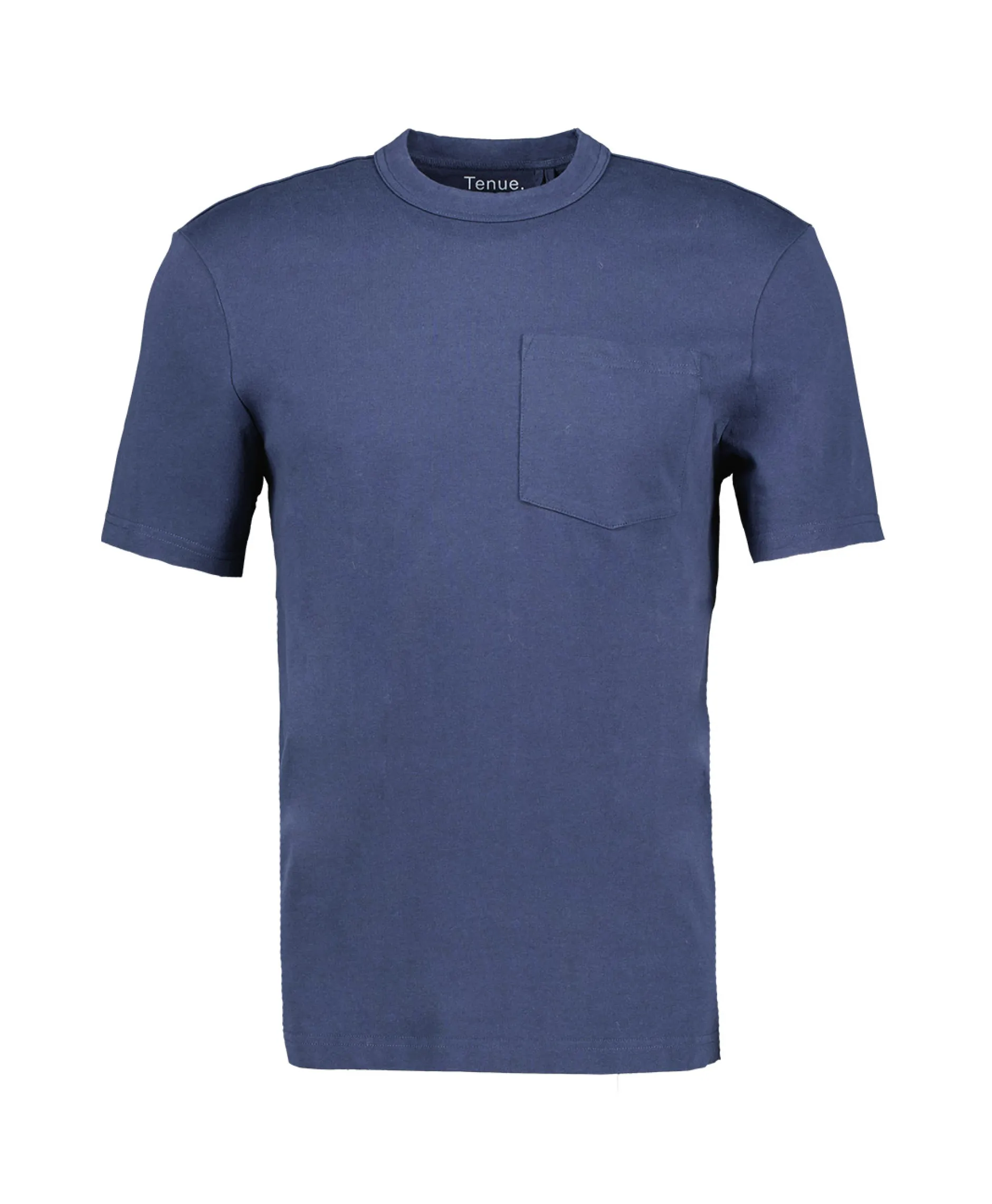 Heren Tenue. T-Shirts*T-Shirt Korte Mouw John Blauw