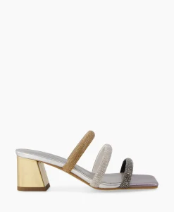 Dames Toral Sandalen*Sandaal Met Hak Tl-Mila Zilver