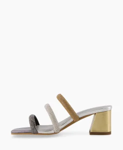 Dames Toral Sandalen*Sandaal Met Hak Tl-Mila Zilver