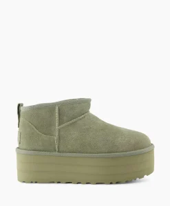 Dames Ugg Laarzen*Enkellaars W Classic Ultra Mini Platform Groen