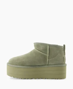 Dames Ugg Laarzen*Enkellaars W Classic Ultra Mini Platform Groen