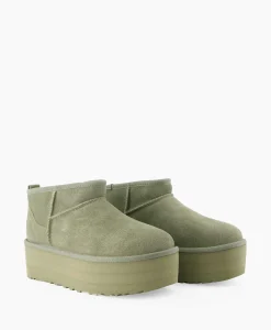 Dames Ugg Laarzen*Enkellaars W Classic Ultra Mini Platform Groen