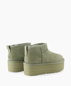 Dames Ugg Laarzen*Enkellaars W Classic Ultra Mini Platform Groen