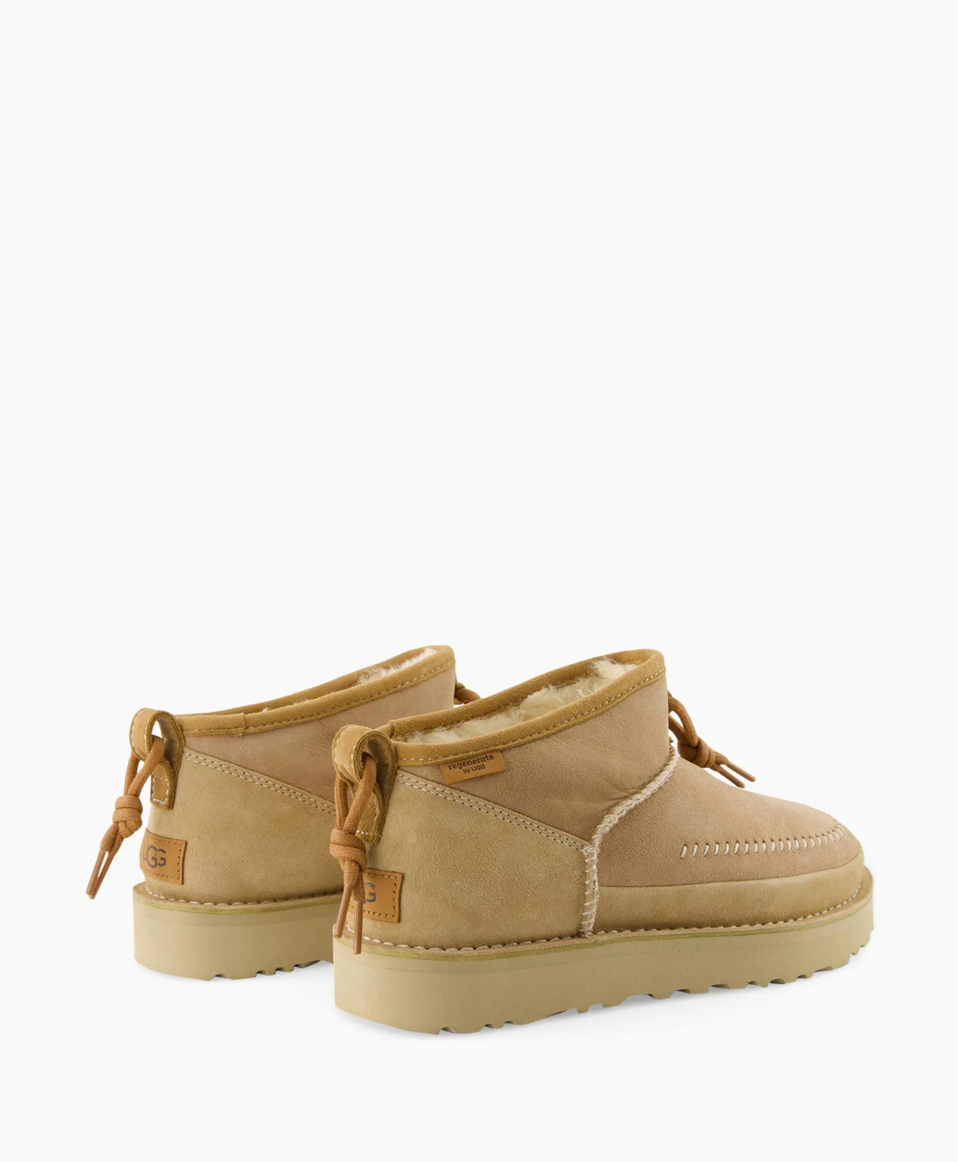 Dames Ugg Laarzen*Enkellaars W Ultra Mini Crafted Regenerate Beige