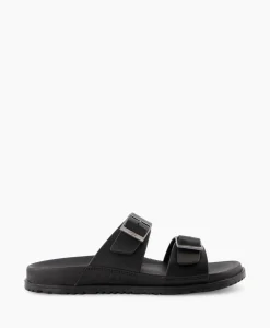 Heren Ugg Sandalen*Sandaal Wainscott Buckle Slide Black Jeans