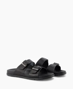Heren Ugg Sandalen*Sandaal Wainscott Buckle Slide Black Jeans