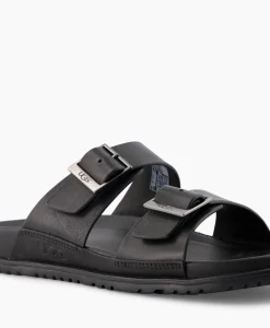 Heren Ugg Sandalen*Sandaal Wainscott Buckle Slide Black Jeans