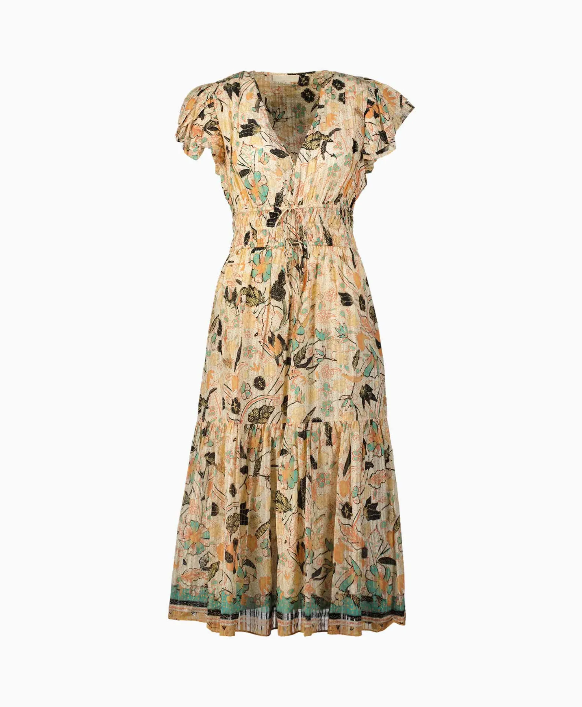 Dames Ulla Johnson Jurken*Midi Jurk Angelica Ecru