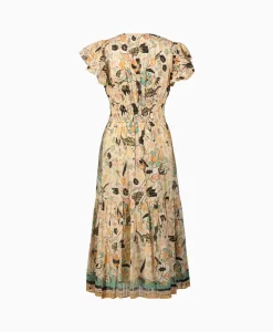 Dames Ulla Johnson Jurken*Midi Jurk Angelica Ecru