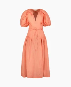 Dames Ulla Johnson Jurken*Midi Jurk Carina Pink