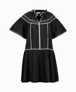 Dames Ulla Johnson Jurken*Mini Jurk Desi Zwart