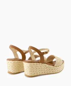 Dames Unisa Sandalen*Sandaal Met Hak Kebek_Mar Bruin