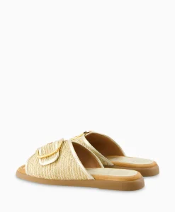 Dames Unisa Sandalen*Sandaal Zonder Hak Crayyu Goud