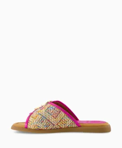 Dames Unisa Sandalen*Sandaal Zonder Hak Crayyu Bruin Dessin