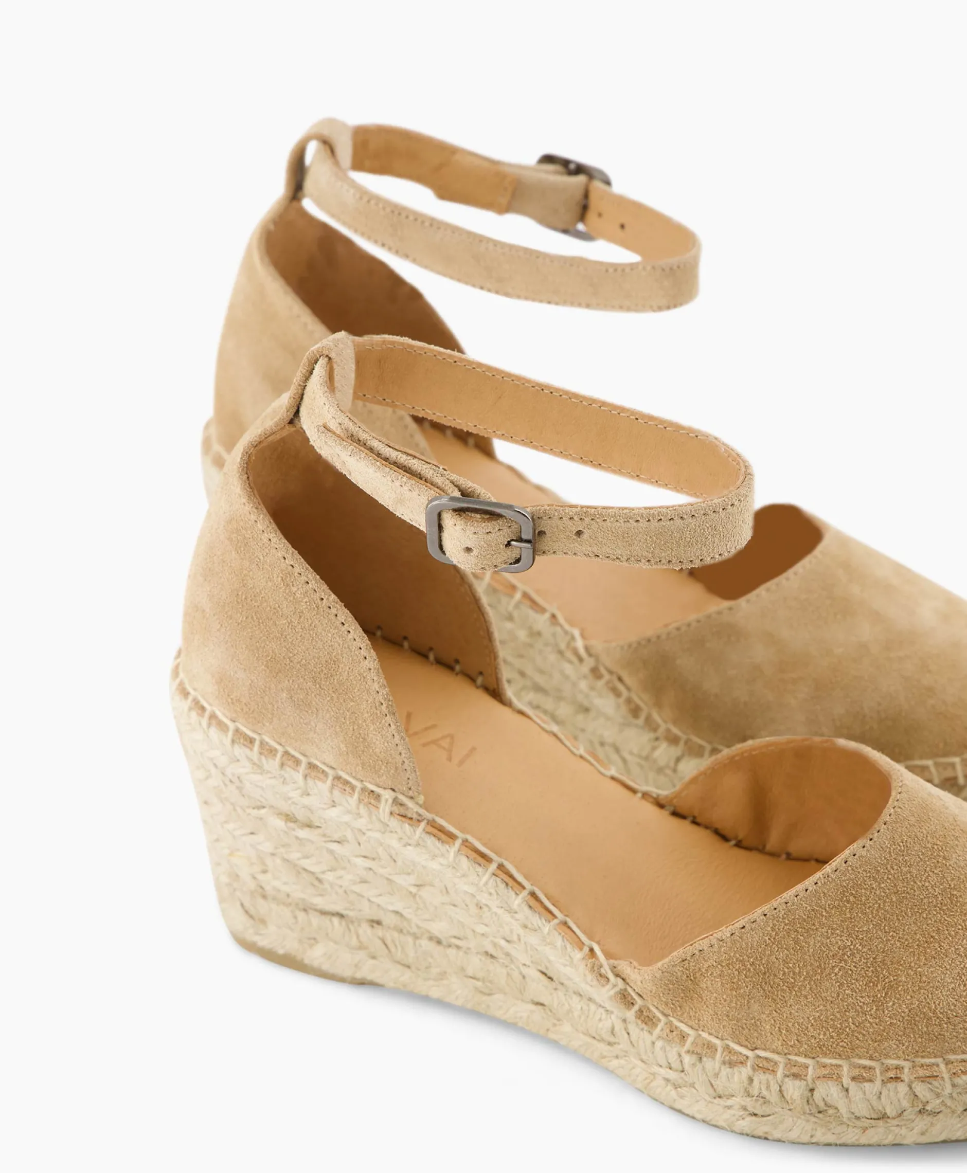 Dames Via Vai Instappers*Espadrille Flora Braid Beige
