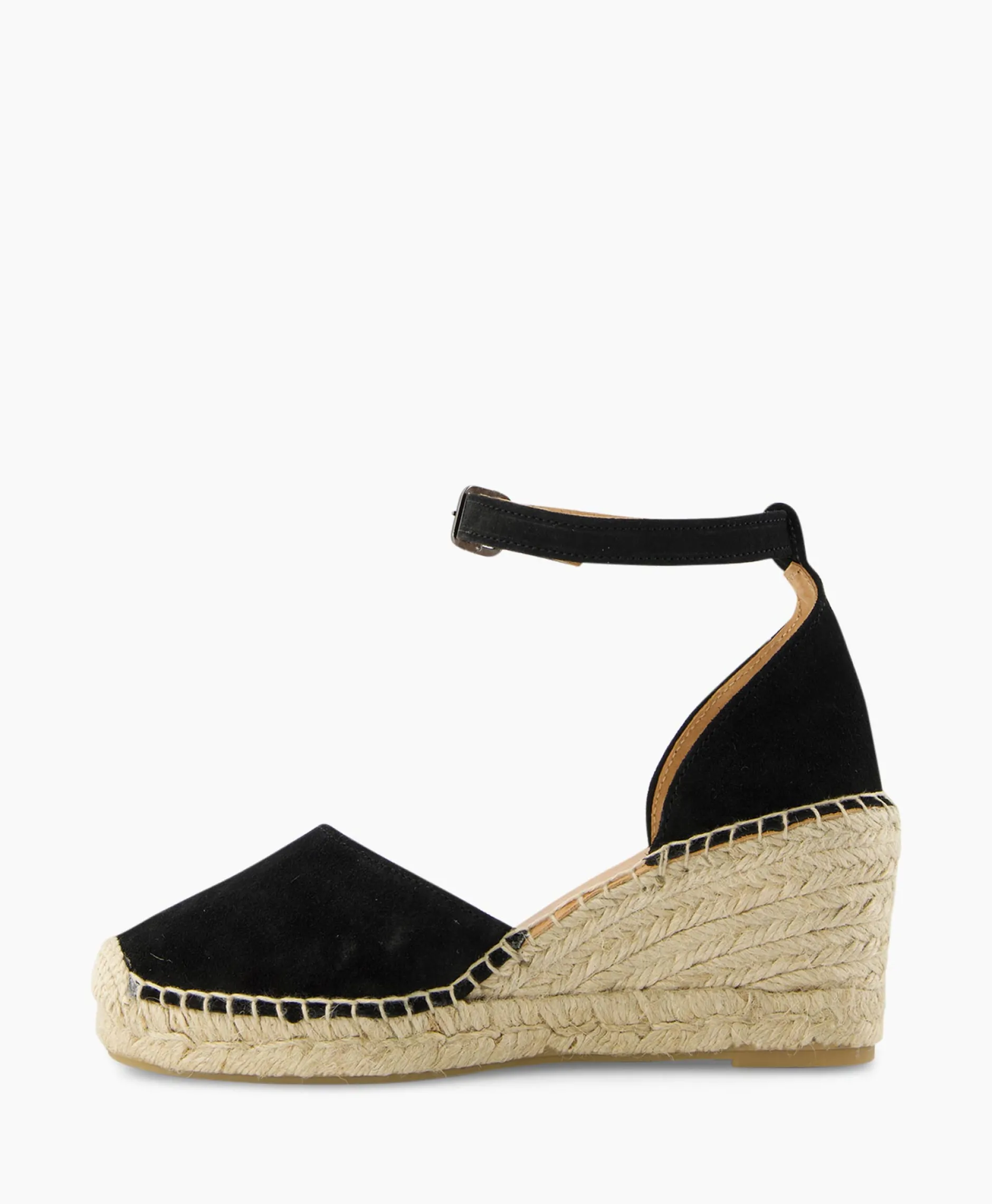 Dames Via Vai Instappers*Espadrille Flora Braid Zwart