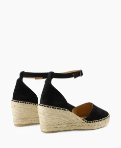 Dames Via Vai Instappers*Espadrille Flora Braid Zwart