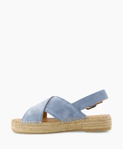 Dames Via Vai Instappers*Espadrille Mondi Sun Blauw
