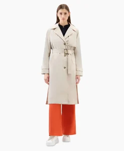 Dames Woolrich Jassen*Trenchcoat Summer Beige