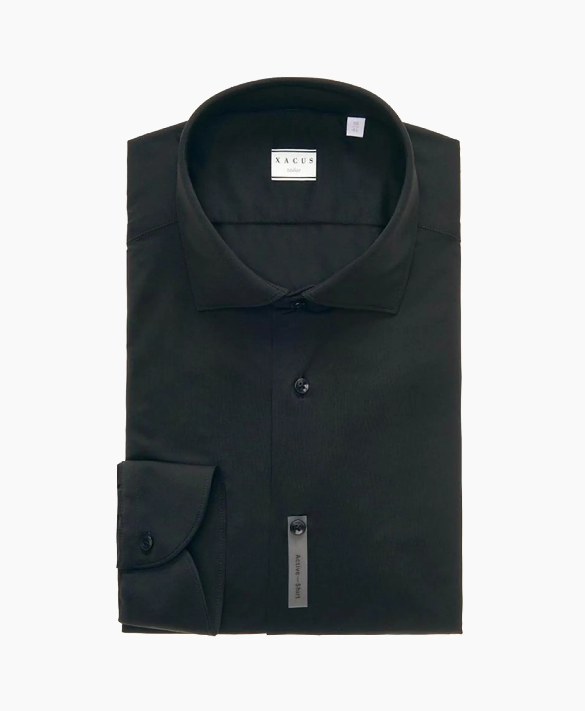 Heren Xacus Overhemden*Active Shirt Zwart