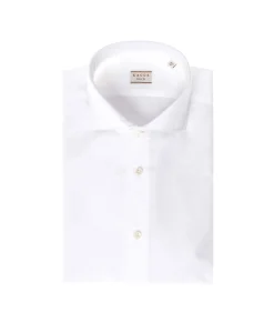 Heren Xacus Overhemden*Tailor Fit Oxford Shirt Wit