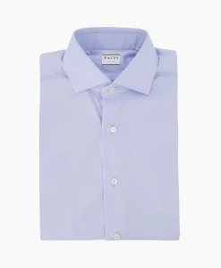 Heren Xacus Overhemden*Tailor Fit Shirt Licht Blauw