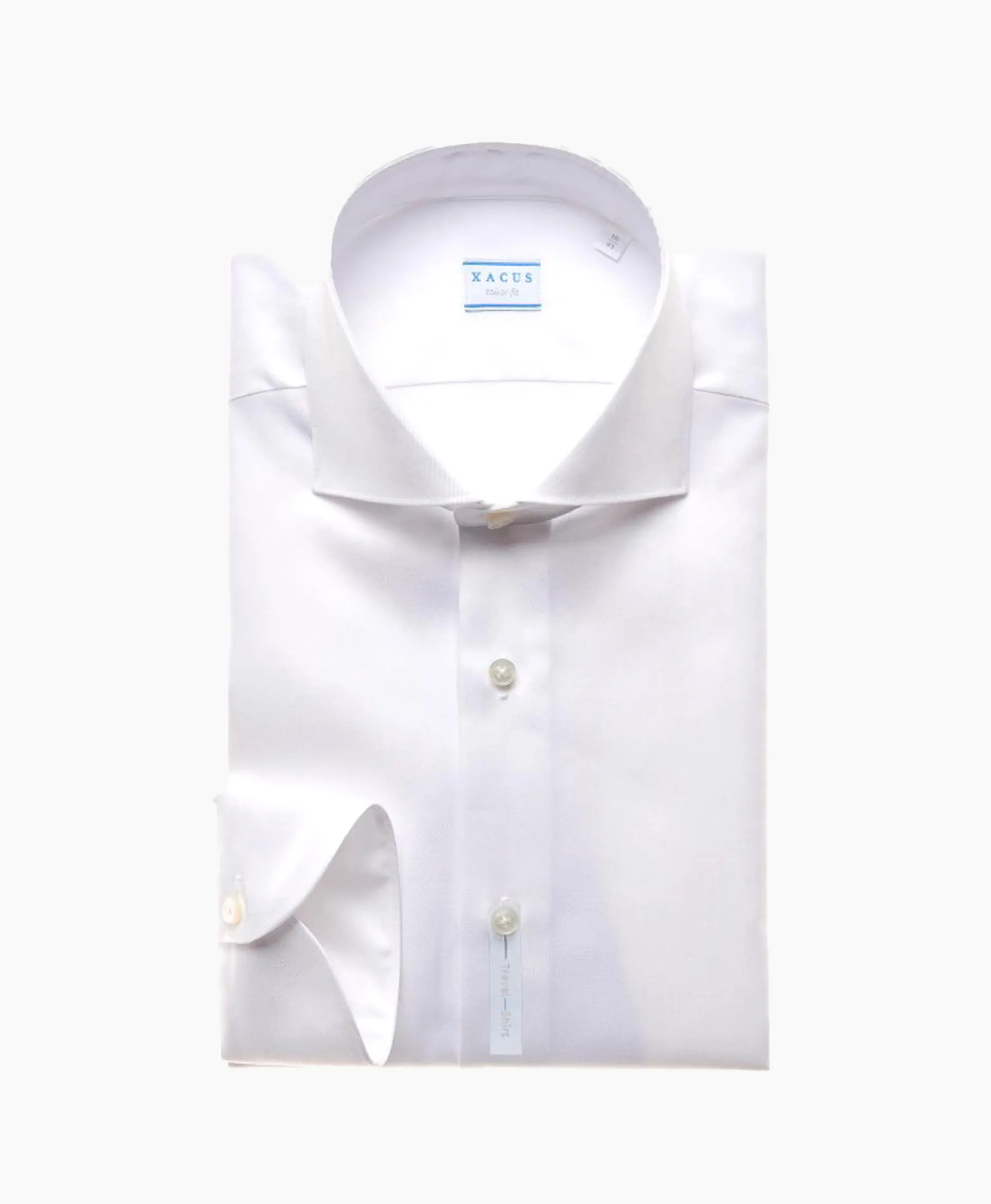 Heren Xacus Overhemden*Travel Shirt Wit