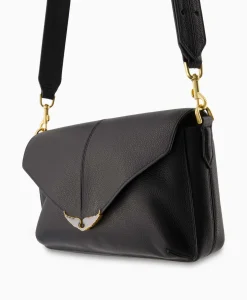 Dames Zadig & Voltaire Tassen*Zadig & Voltaire Crossbody Tas Borderline Daily Grained Leath Zwart