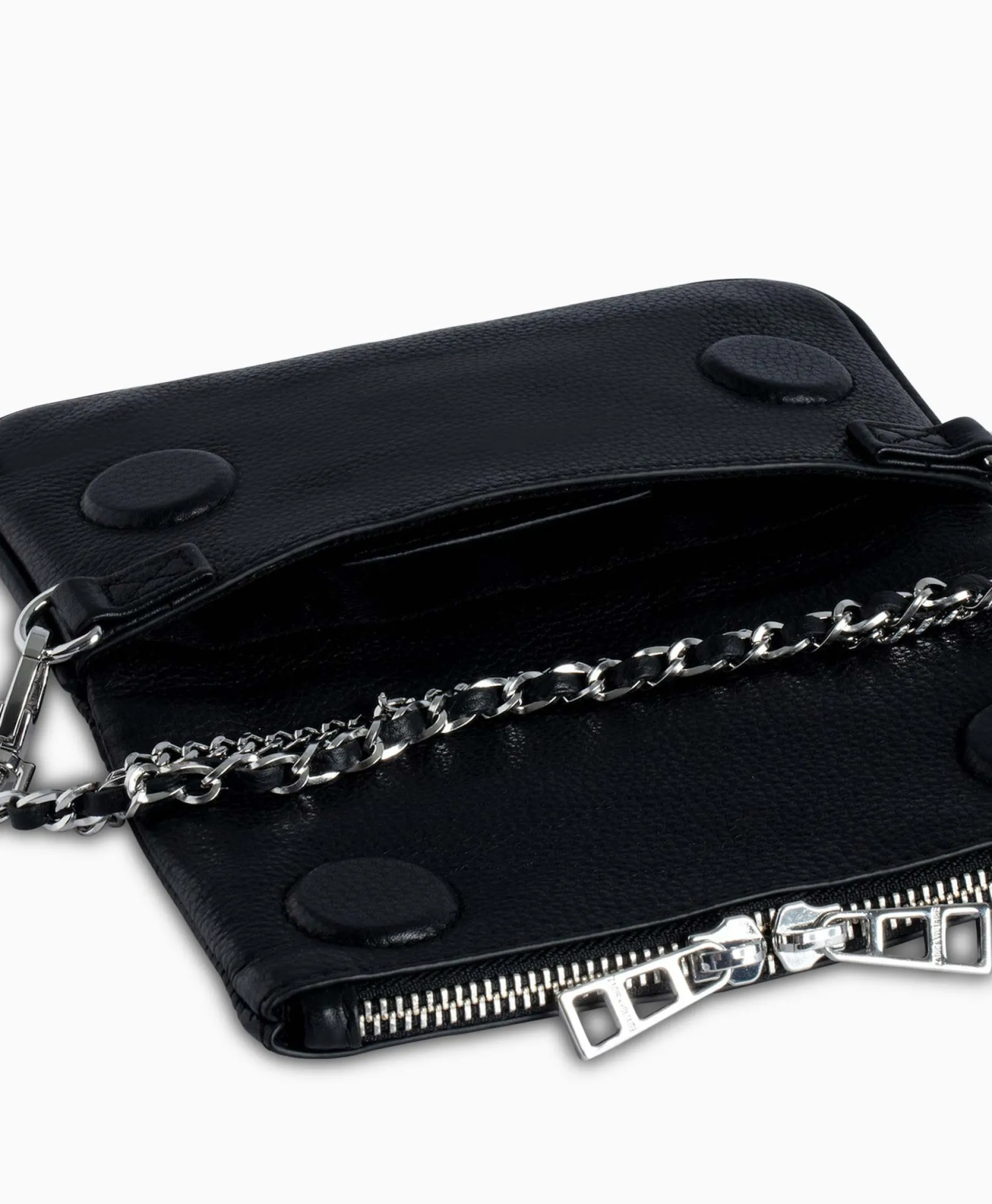 Dames Zadig & Voltaire Tassen*Zadig & Voltaire Crossbody Tas Rock Nano Plumetis Zwart