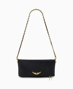 Dames Zadig & Voltaire Tassen*Zadig & Voltaire Crossbody Tas Rock Grained Leather Zwart