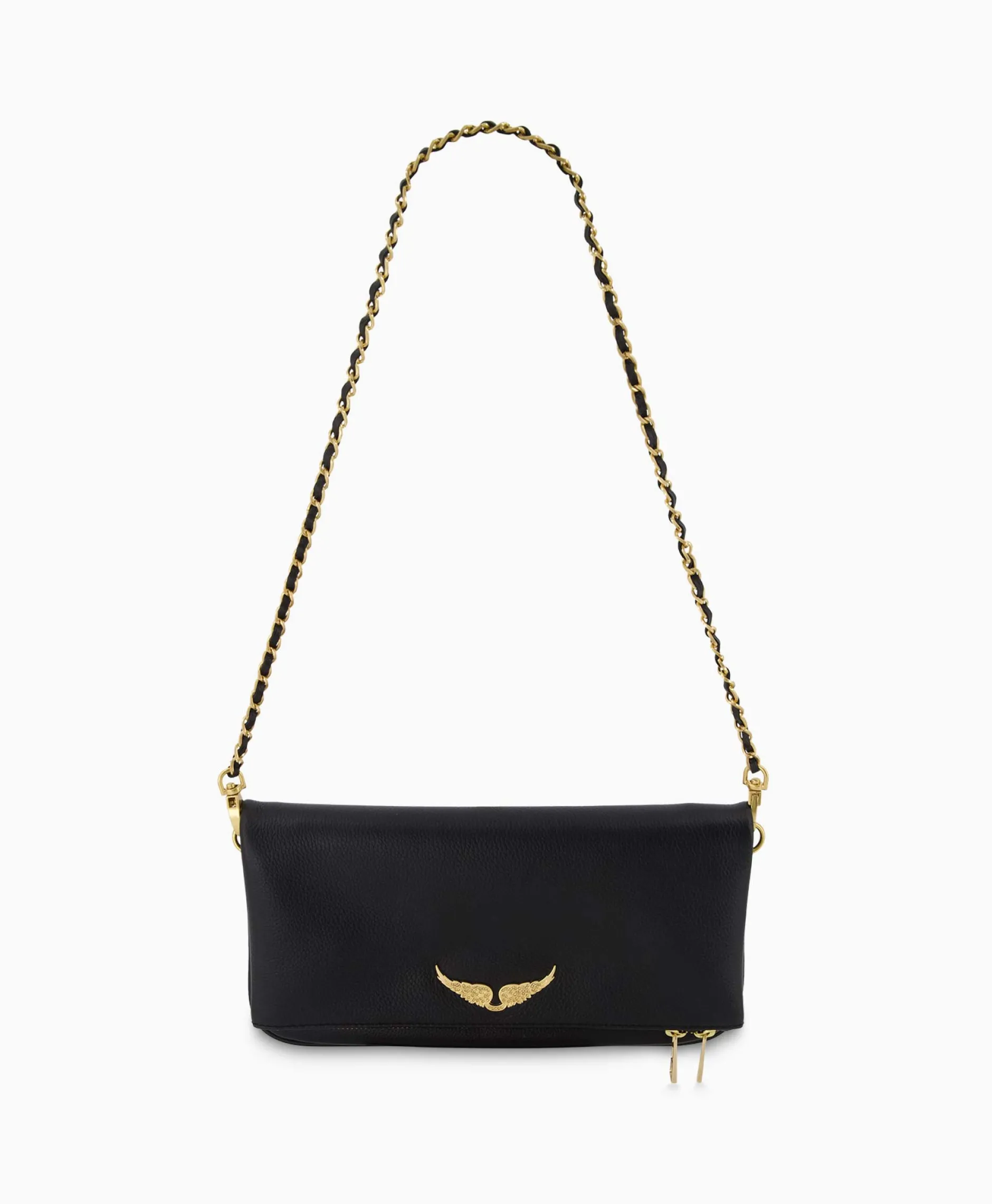 Dames Zadig & Voltaire Tassen*Zadig & Voltaire Crossbody Tas Rock Grained Leather Zwart