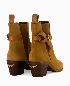 Dames Zadig & Voltaire Laarzen*Zadig & Voltaire Enkellaars Tyler Cecilia Suede Bruin