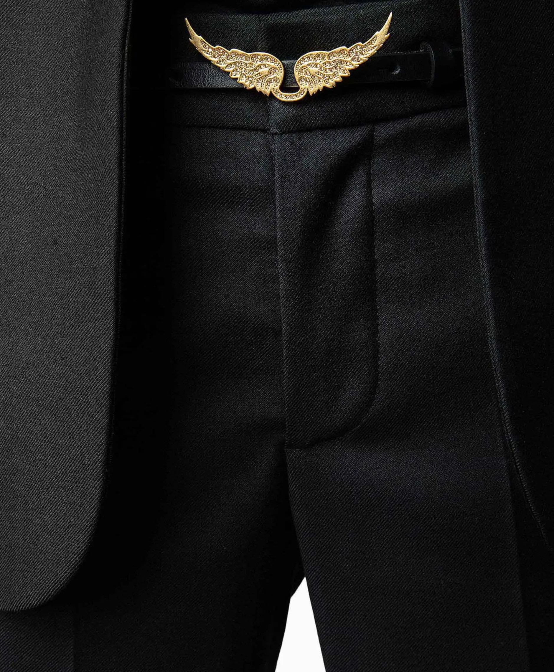 Dames Zadig & Voltaire Riemen*Zadig & Voltaire Riem Rock Natural Leather Zwart