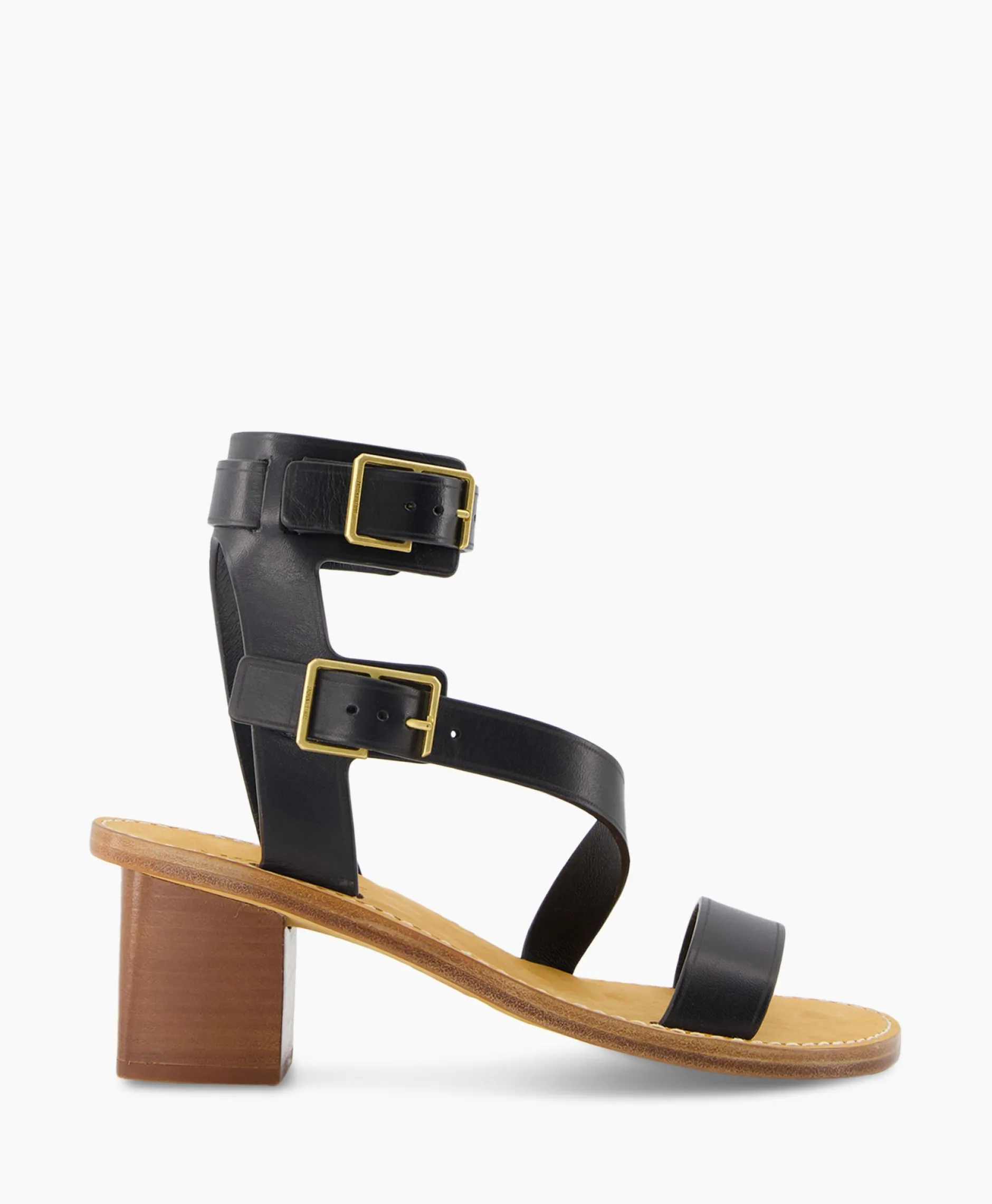 Dames Zadig & Voltaire Sandalen*Zadig & Voltaire Sandaal Met Hak Cecilia Caprese Sandal Leather Zwart