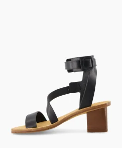 Dames Zadig & Voltaire Sandalen*Zadig & Voltaire Sandaal Met Hak Cecilia Caprese Sandal Leather Zwart