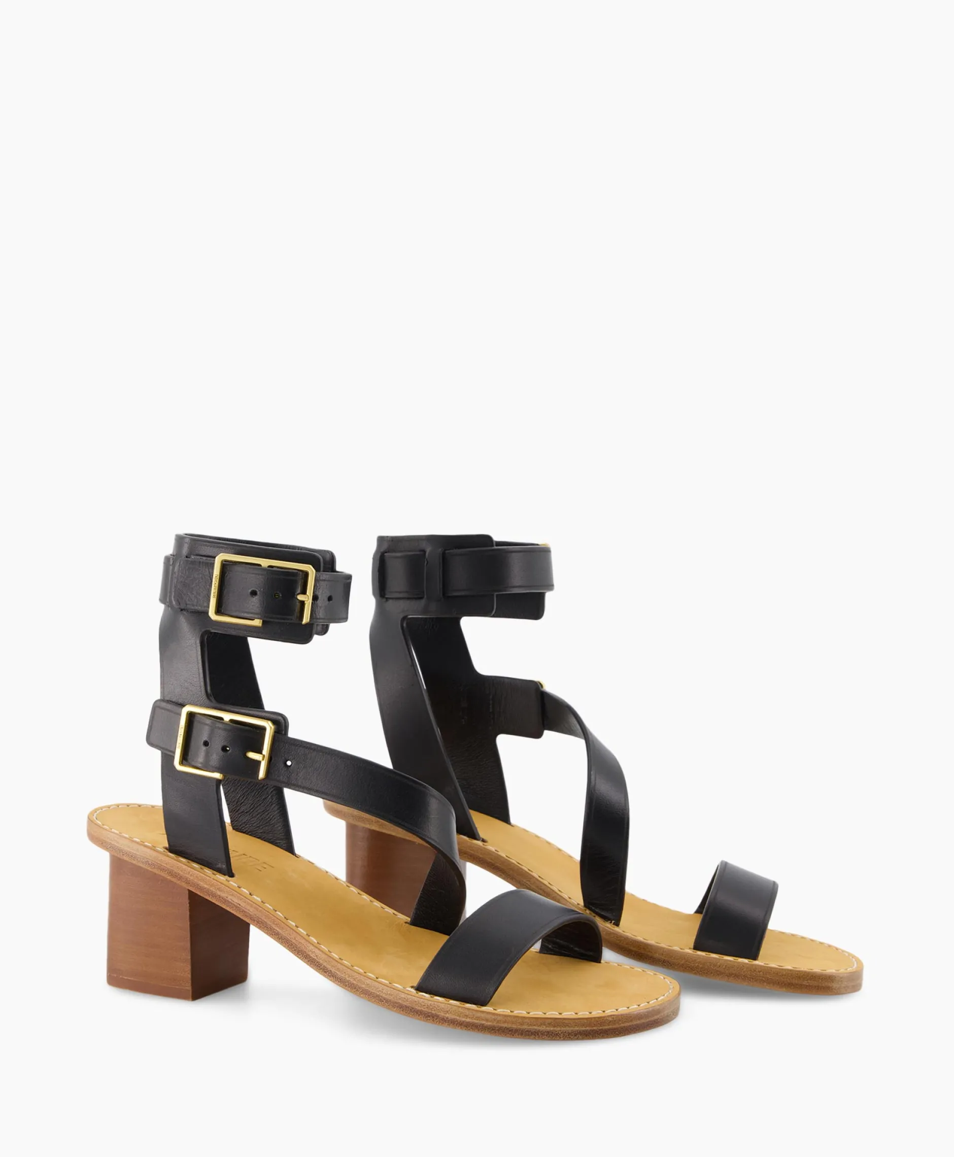 Dames Zadig & Voltaire Sandalen*Zadig & Voltaire Sandaal Met Hak Cecilia Caprese Sandal Leather Zwart