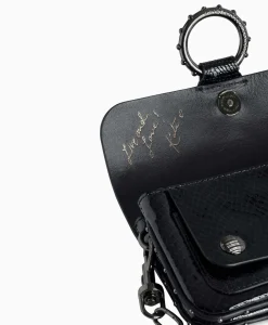 Dames Zadig & Voltaire Tassen*Zadig & Voltaire Schouder / Hand Tas Kate Wallet Glossy Wild Emboss Zwart