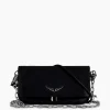 Dames Zadig & Voltaire Tassen*Zadig & Voltaire Schouder / Hand Tas Rock Eternal Smooth Calfskin Zwart