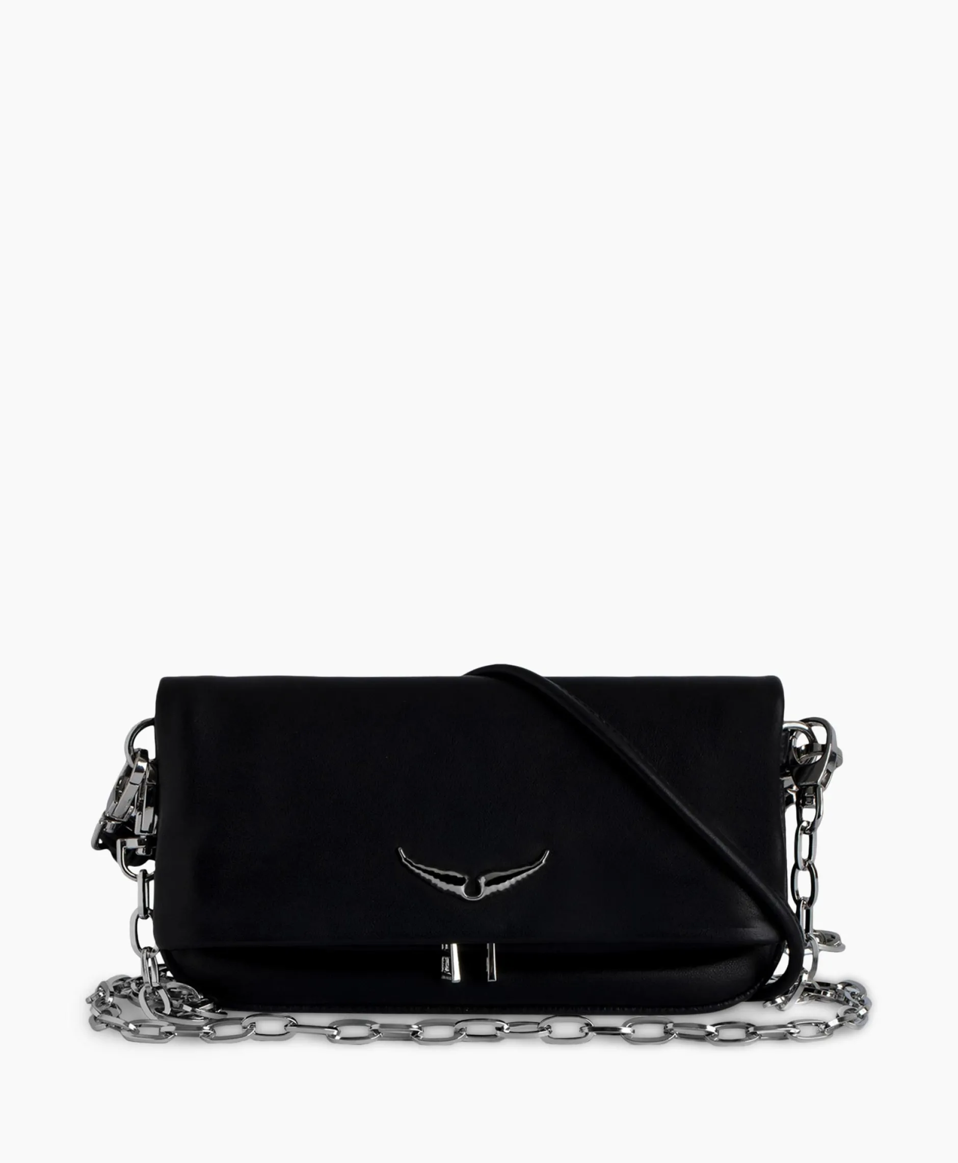 Dames Zadig & Voltaire Tassen*Zadig & Voltaire Schouder / Hand Tas Rock Eternal Smooth Calfskin Zwart